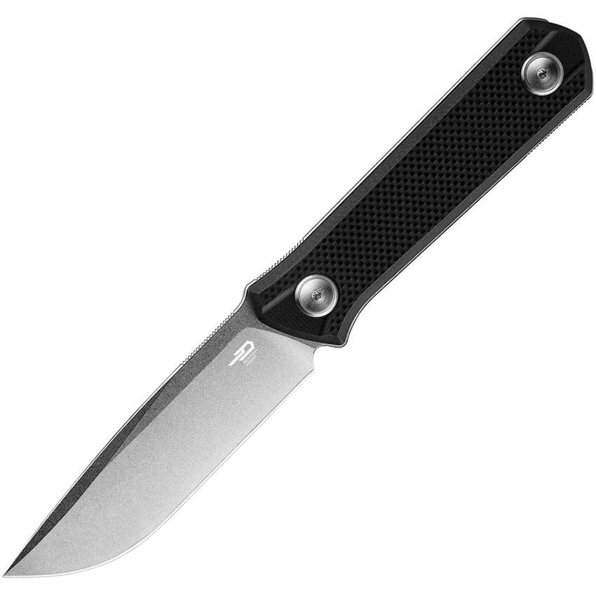 Levně BESTECH KNIVES nůž HEDRON s pevnou čepelí ČERNÝ
