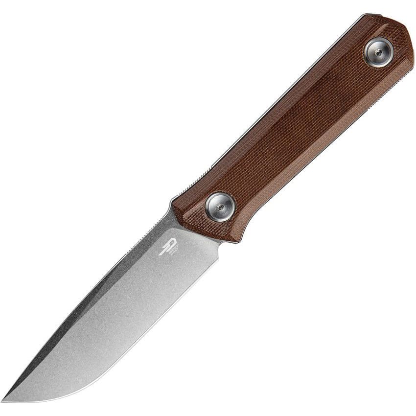 Levně BESTECH KNIVES nůž HEDRON s pevnou čepelí HNĚDÝ