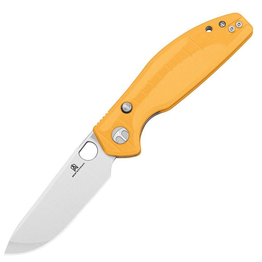 Levně BESTECH KNIVES nůž zavírací ANGRY OWL B-Lock ŽLUTÝ