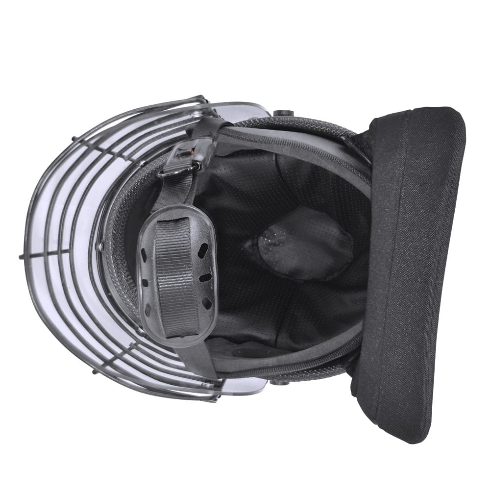 Helma RIOT VISOR s obličejovým štítem a mřížkou ČERNÁ
