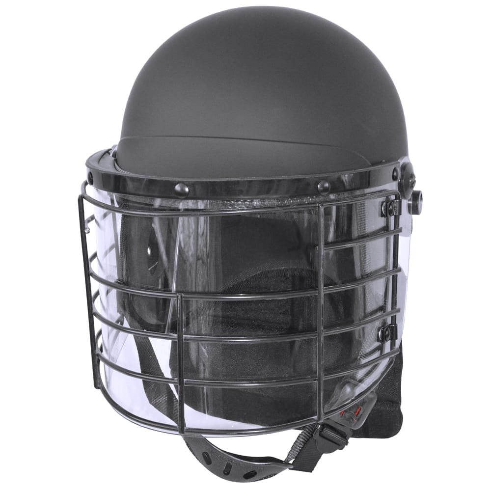 Helma RIOT VISOR s obličejovým štítem a mřížkou ČERNÁ