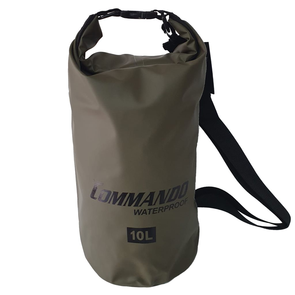 Levně Commando vak voděodolný DRY BAG 10L Heavy Duty ZELENÝ