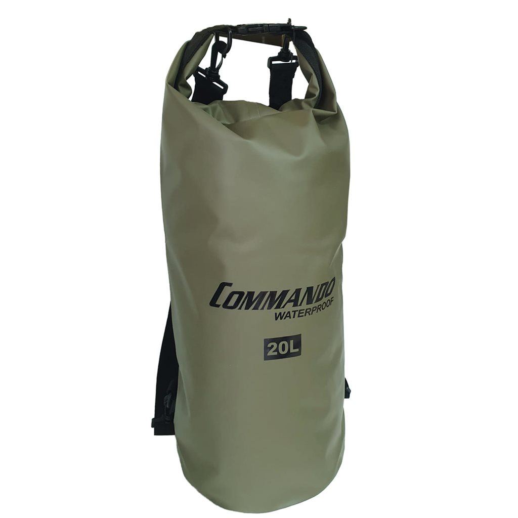 Levně Commando vak voděodolný DRY BAG 20L Heavy Duty ZELENÝ