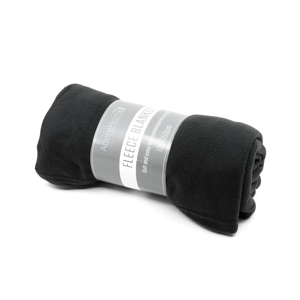 Levně BCB deka fleece 120 x 150 cm ČERNÁ