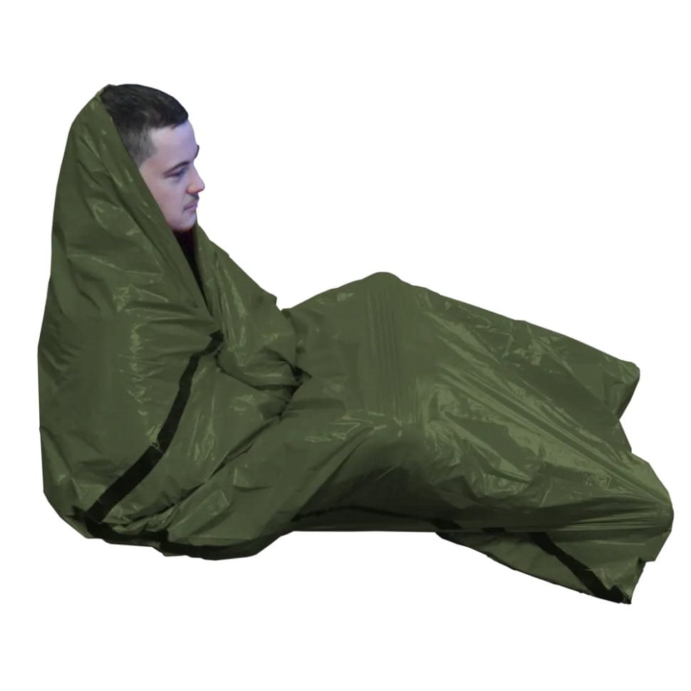 Levně BCB folie nouzová BAD WEATHER ZELENÁ