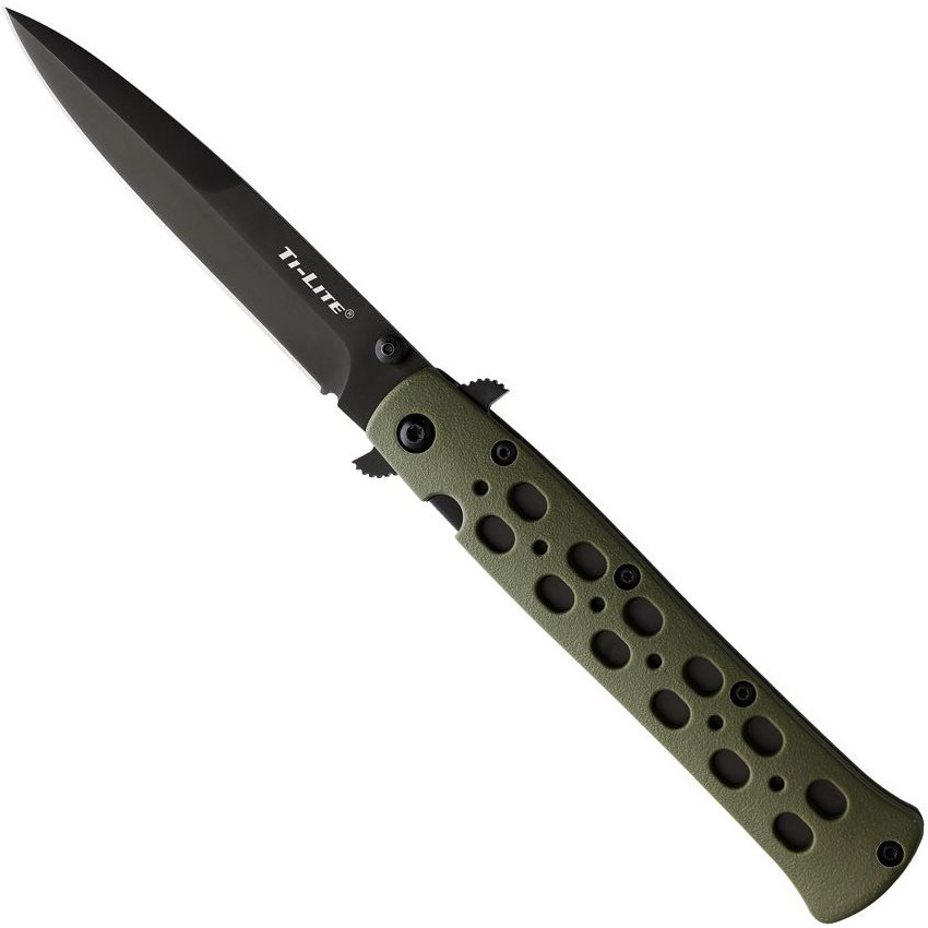 Levně Cold Steel nůž zavírací TI-LITE hladké ostří ZELENÝ