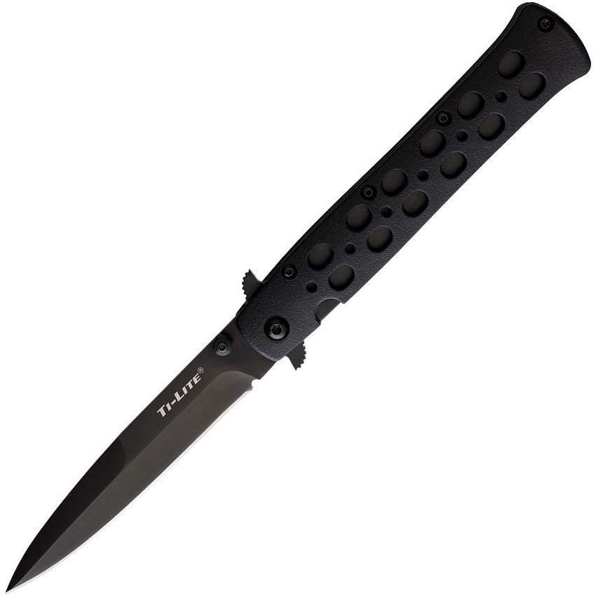 Levně Cold Steel nůž zavírací TI-LITE hladké ostří ČERNÝ