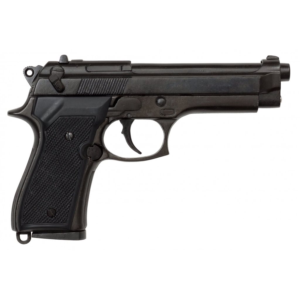 DENIX pistole Beretta 92 Itálie 1975 - dekorační replika