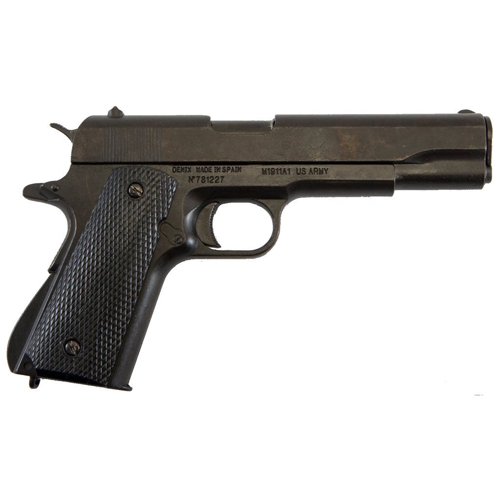 DENIX pistole .45 pistol M1911A1, USA - dekorační replika