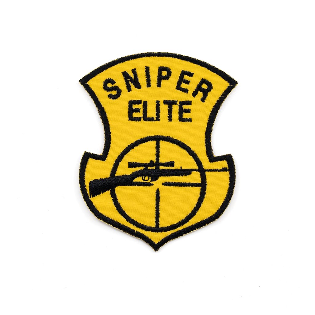 Levně NAVYS nášivka SNIPER ELITE s odstřelovací puškou ŽLUTÁ
