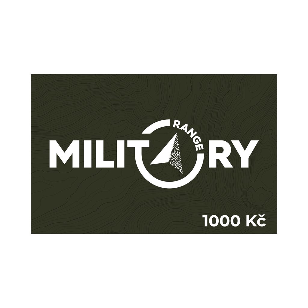 Levně MILITARY RANGE dárkový poukaz MR 1000 Kč