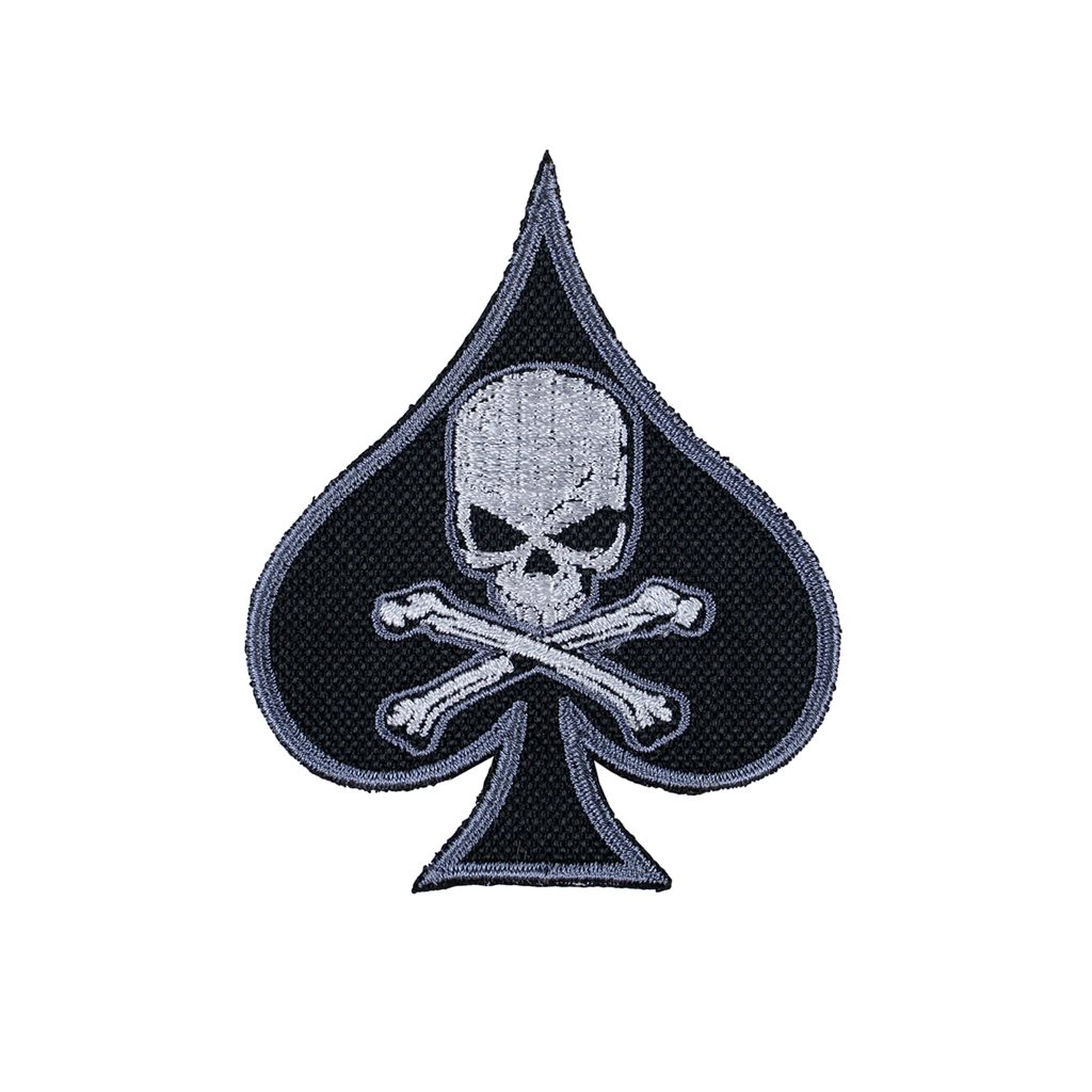 Levně NAVYS nášivka DEATH SPADE ČERNÁ