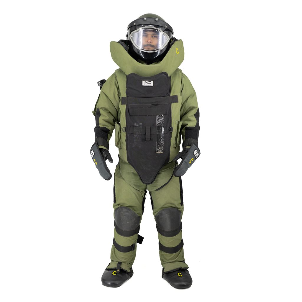 Oblek pyrotechnický EOD 9 MED-ENG s příslušenstvím ZELENÝ použitý