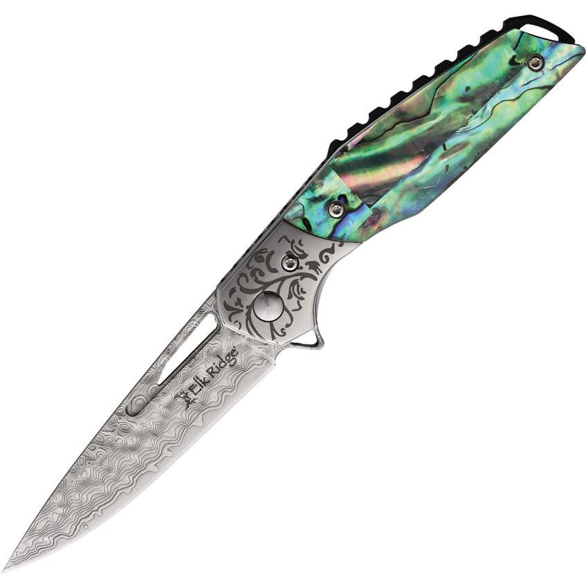 Levně Elk Ridge nůž zavírací ABALONE hladké ostří