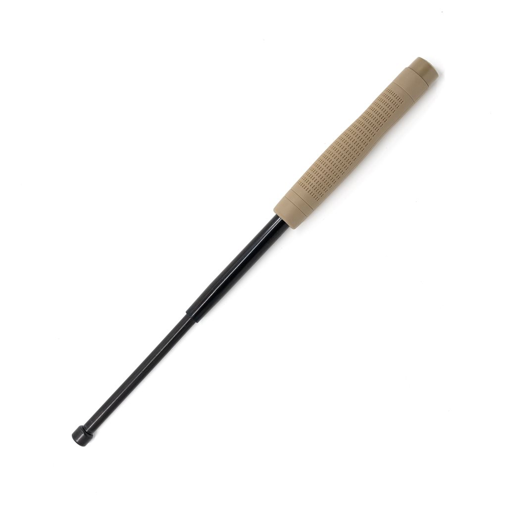 Levně ESP obušek teleskopický 45cm/18" kalený ČERNÝ ergo rukojeť COYOTE TAN