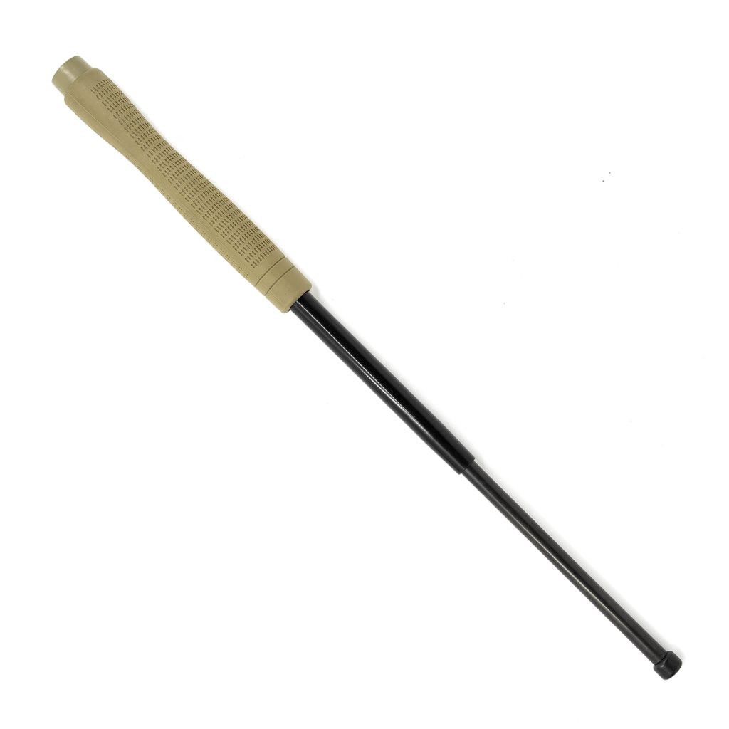 Levně ESP obušek teleskopický 53cm/21" kalený s pouzdrem BH-54 ČERNÝ ergo rukojeť KHAKI