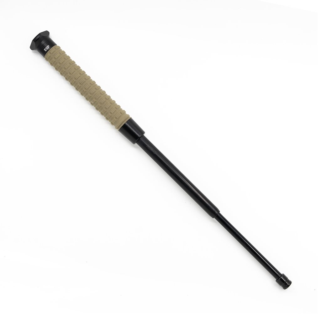 Levně ESP obušek tlačítkový 51cm/20" tringl. koncovka, protiskluz. rukojeť s pouzdrem KHAKI