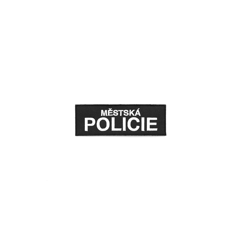 Levně NAVYS nášivka MĚSTSKÁ POLICIE malá ČERNÁ