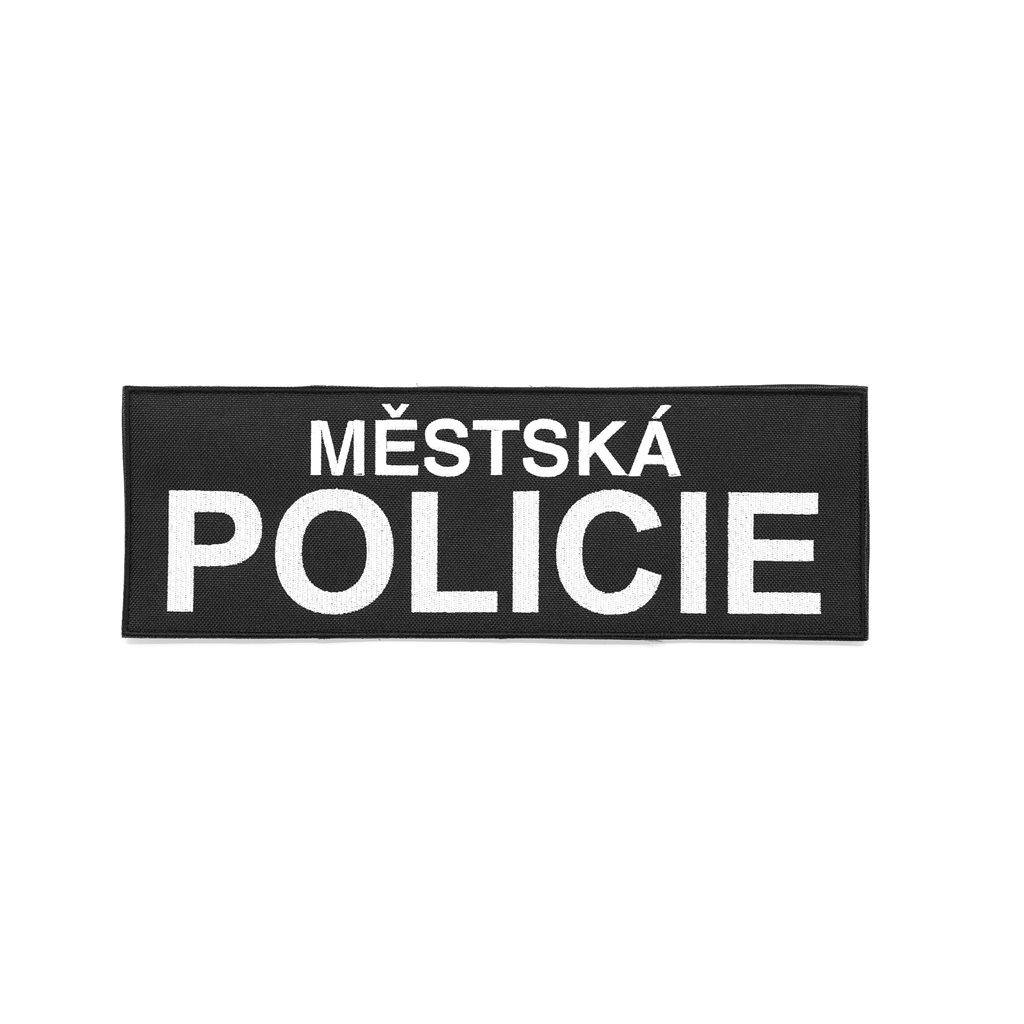 Levně NAVYS nášivka MĚSTSKÁ POLICIE velká ČERNÁ