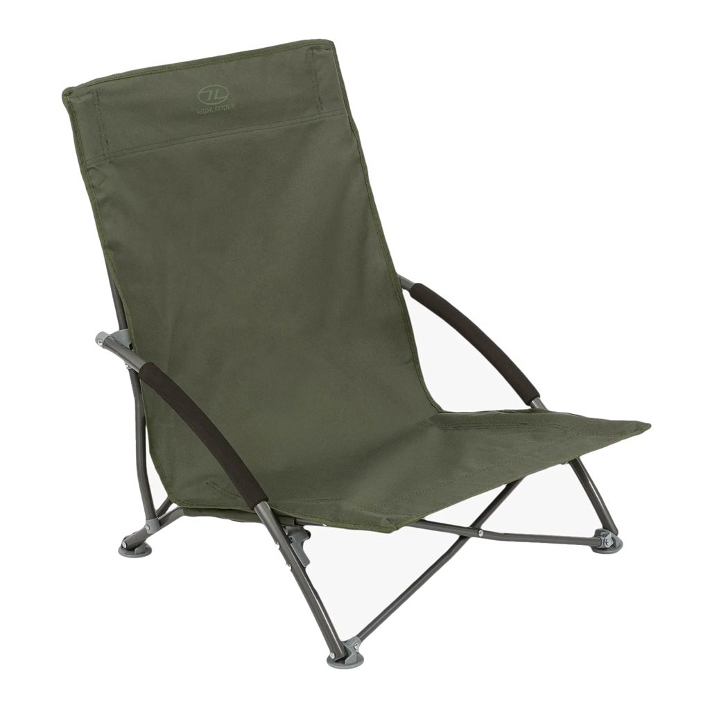 Levně HIGHLANDER židle PERCH CAMPING nízký posez ZELENÁ