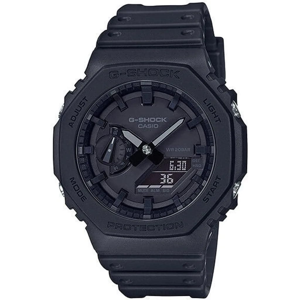 Levně G-SHOCK hodinky pánské sportovní GA-2100-1A1 ČERNÉ