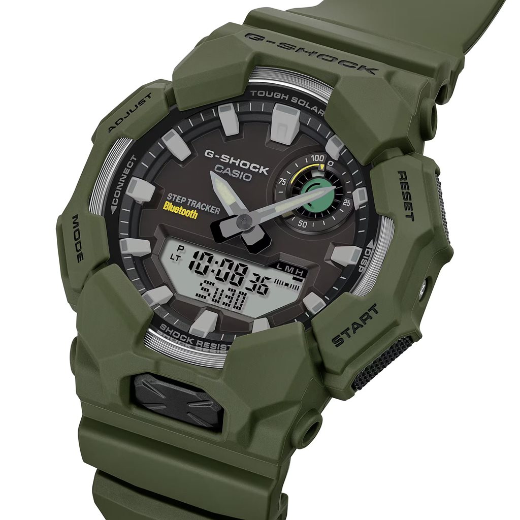 Hodinky pánské sportovní GA-B010 ZELENÉ