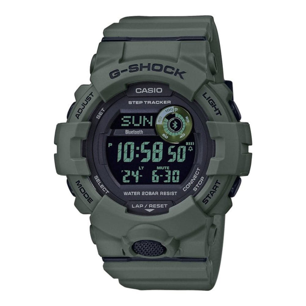 Levně G-SHOCK hodinky pánské sportovní GBD-800UC-3 ZELENÉ