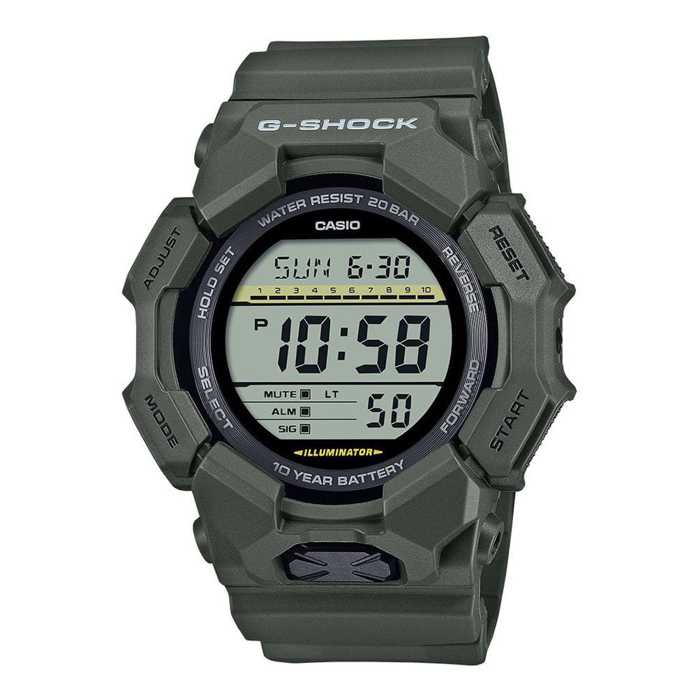 Levně G-SHOCK hodinky pánské sportovní GD-010-3 ZELENÉ