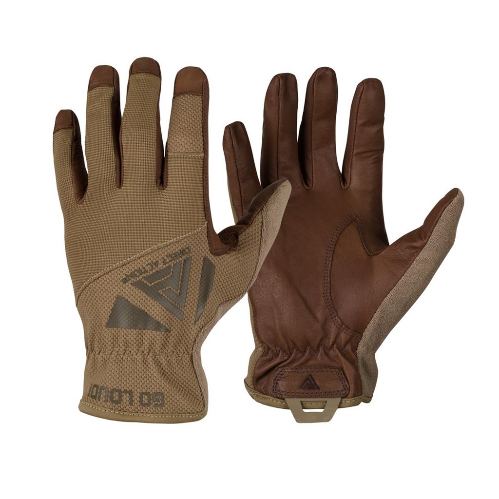 Levně Rukavice LIGHT GLOVES kožené COYOTE