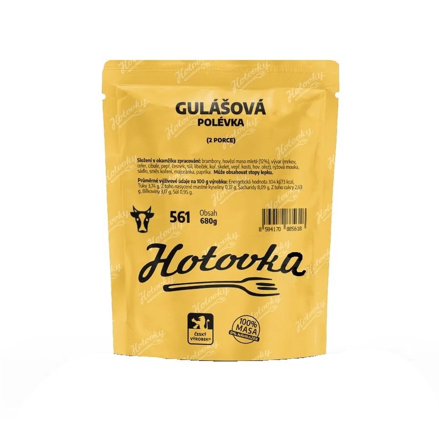 Gulášová polévka 2 porce 680g poctivá gulášovka