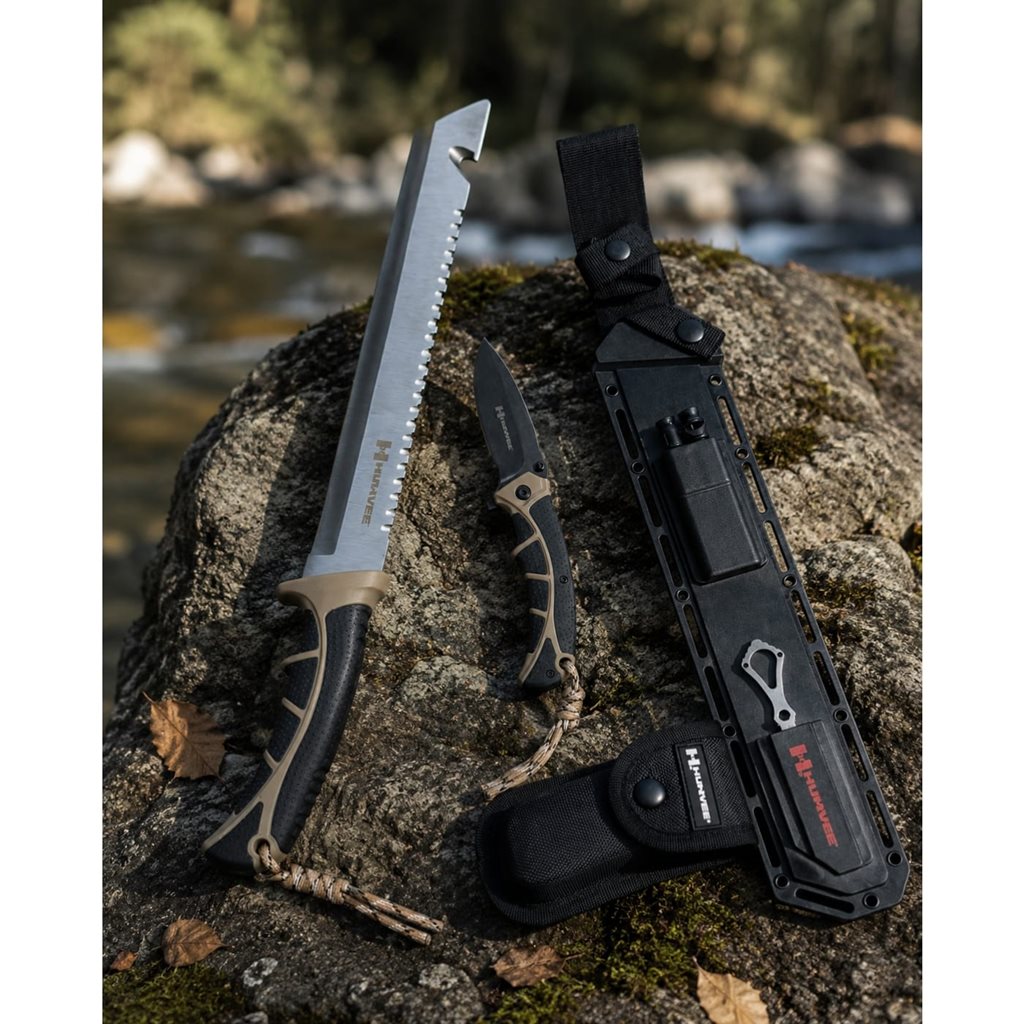 Sada ADVENTURE GEAR mačeta nože křesadlo