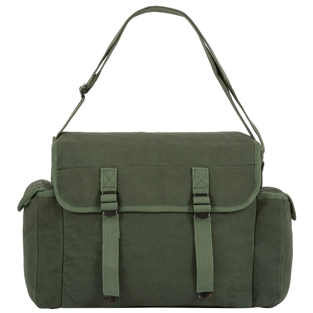 Levně HIGHLANDER taška přes rameno HEAVY DUTY plátěná ZELENÁ