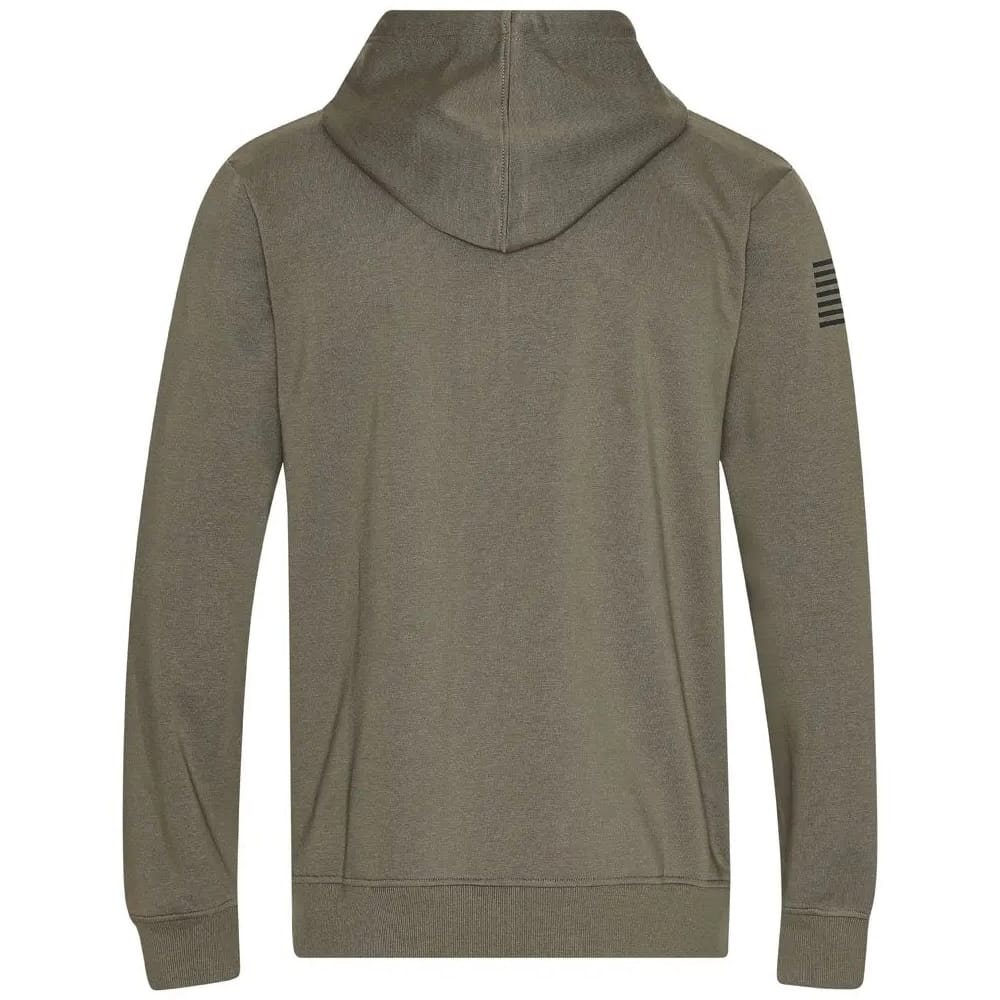 Mikina klokanka na zip WX URBAN zelené logo ZELENÁ vel. L
