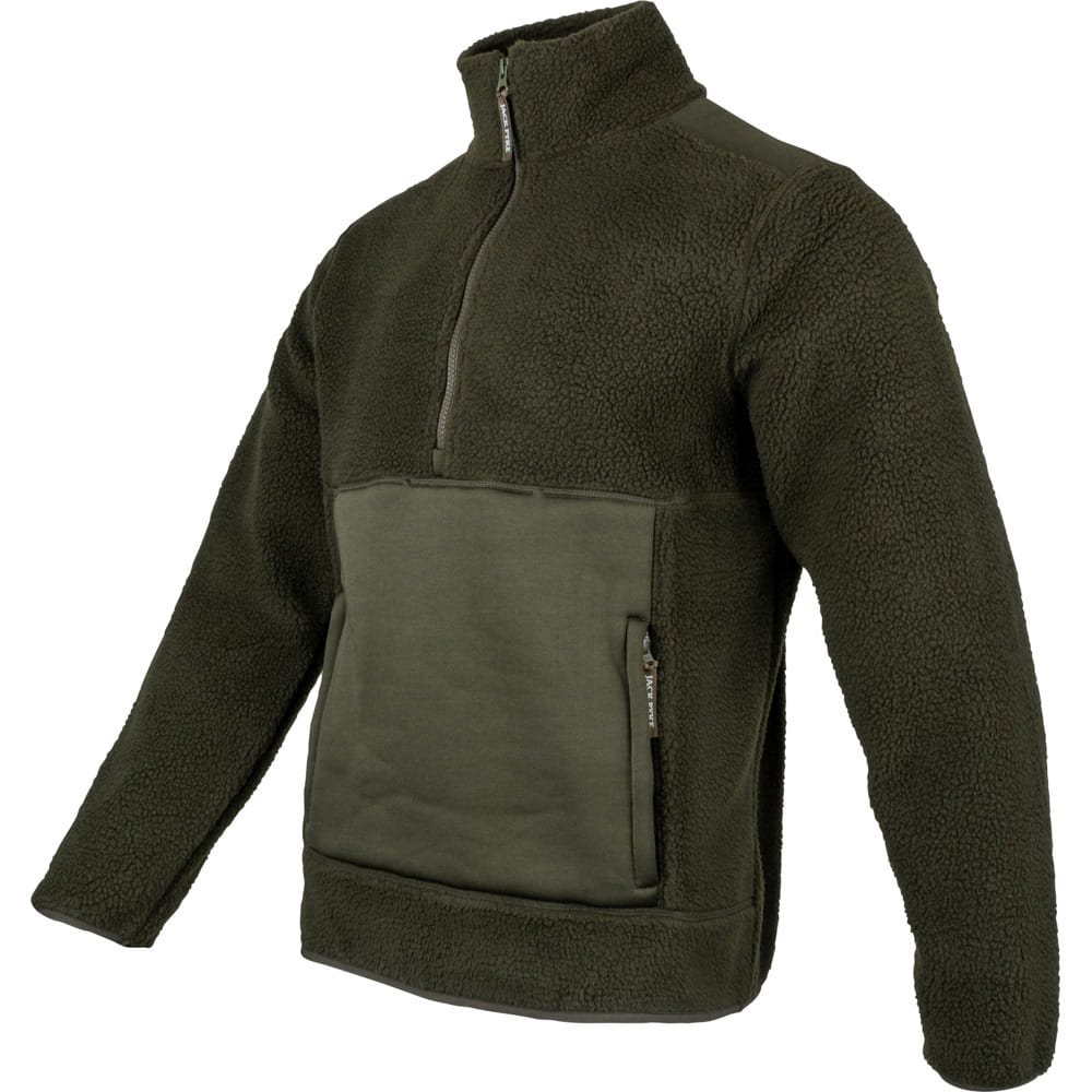 JACK PYKE mikina SHERPA FLEECE PULLOVER ZELENÁ vel.3XL