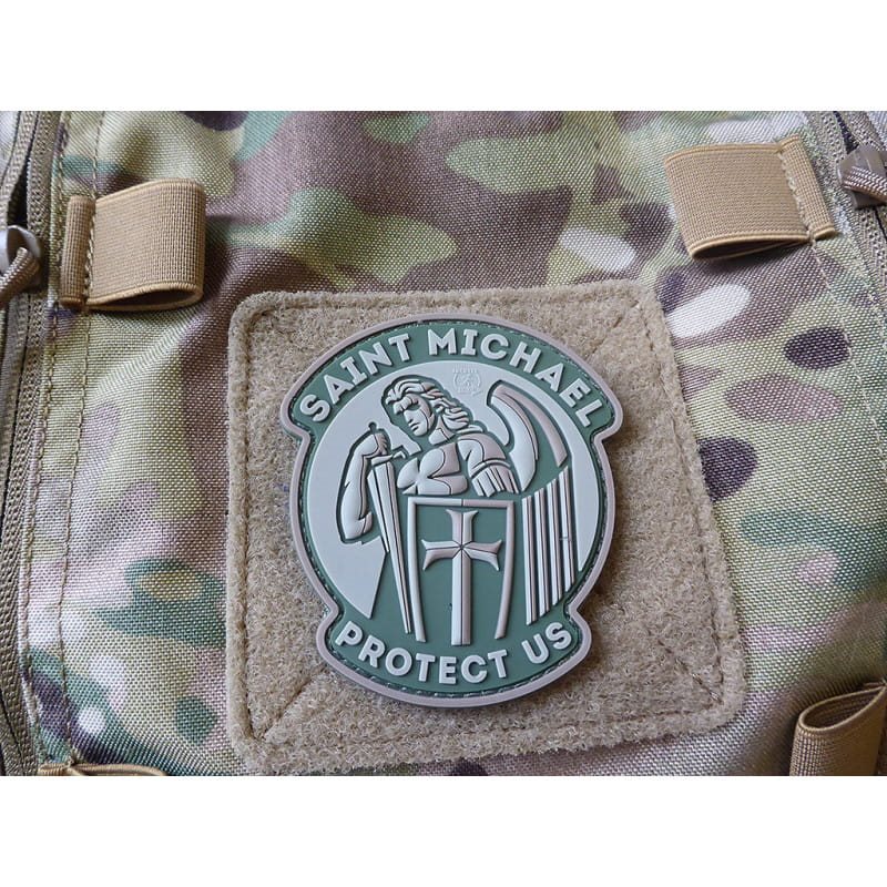 Levně JACKETS TO GO nášivka SANKT MICHAEL plast velcro MULTICAM