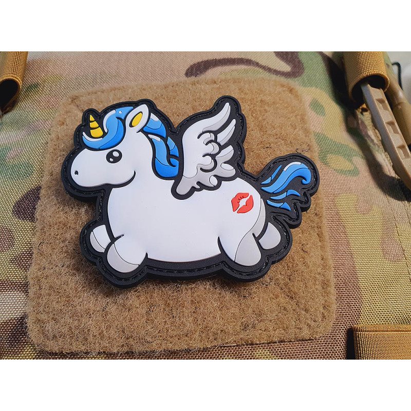 Levně JACKETS TO GO nášivka JEDNOROŽEC KISSMYASS plastová velcro