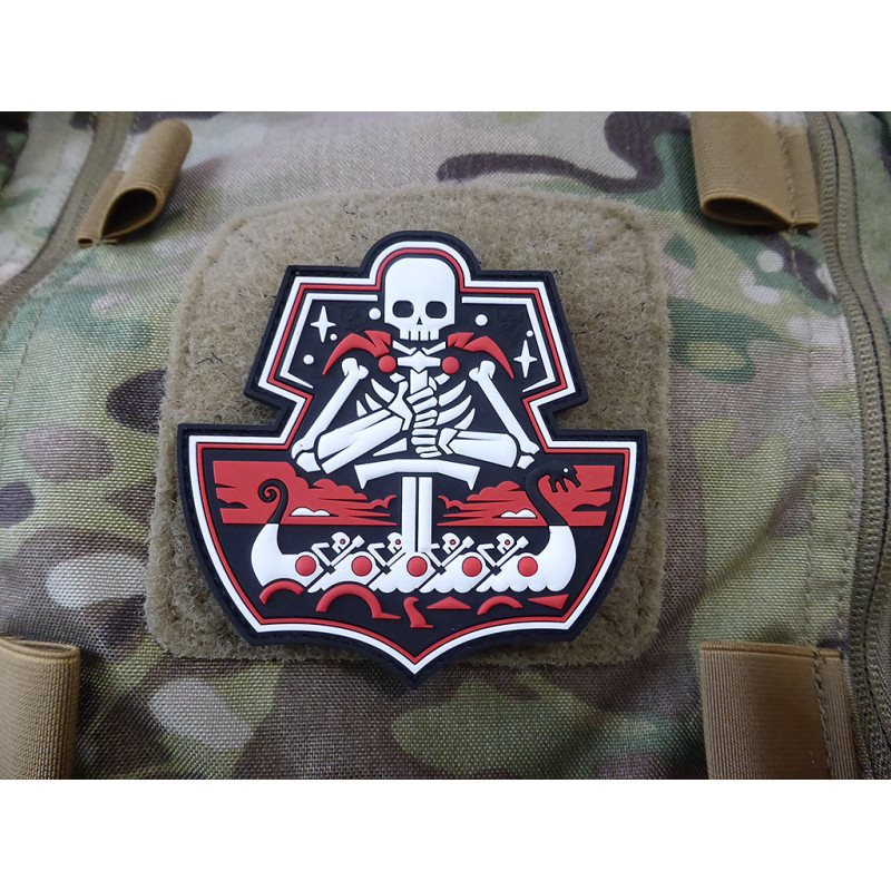 Levně JACKETS TO GO nášivka GHOST SHIP SKULL plast BAREVNÁ