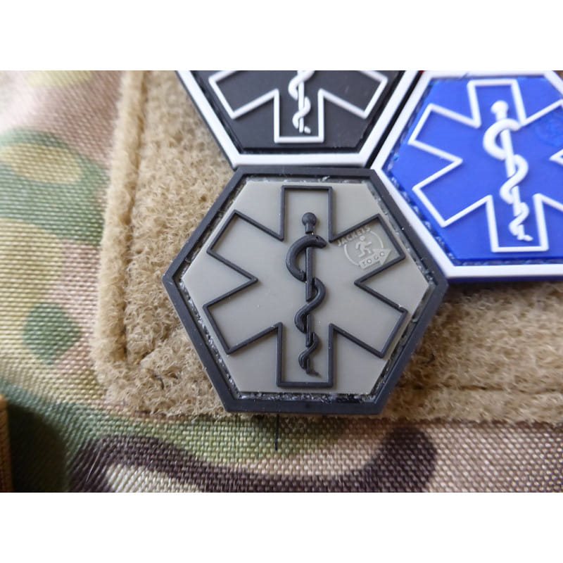 Levně JACKETS TO GO nášivka plastová EMS se suchým zipem RANGER GREEN