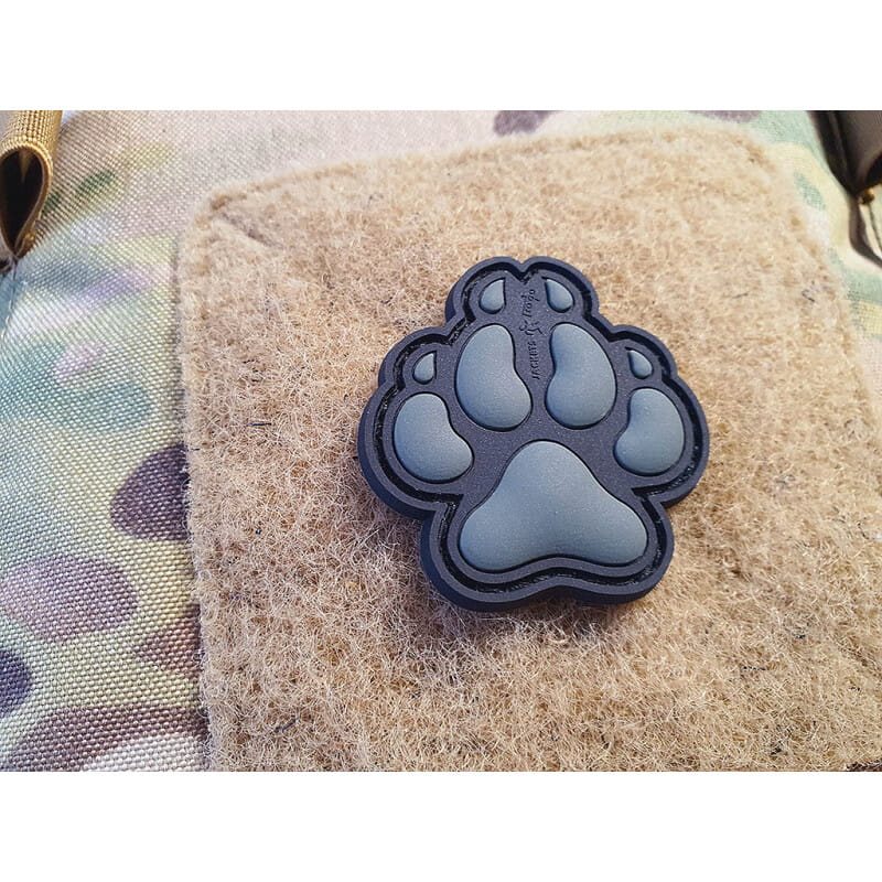 Levně JACKETS TO GO nášivka K9 psí tlapa plastová velcro RANGER GREEN