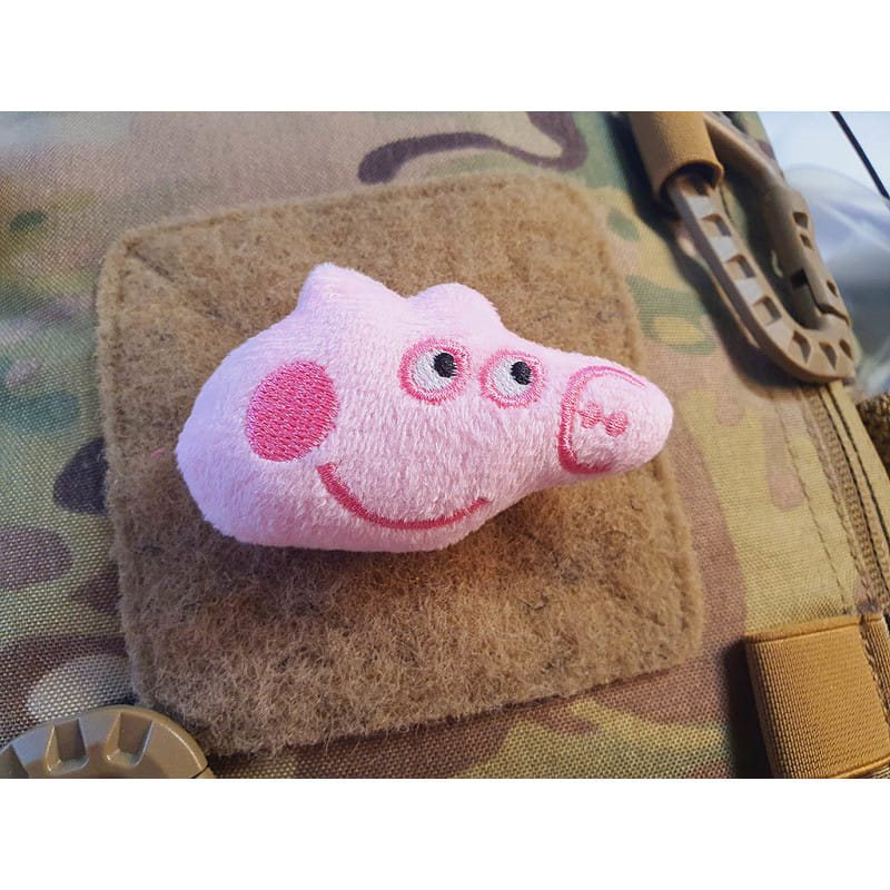 Levně JACKETS TO GO nášivka PINK PIG velcro PLYŠOVÁ