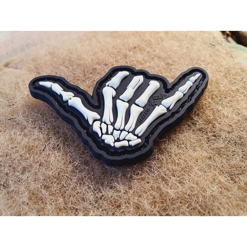 Nášivka SHAKA velcro GLOW IN THE DARK