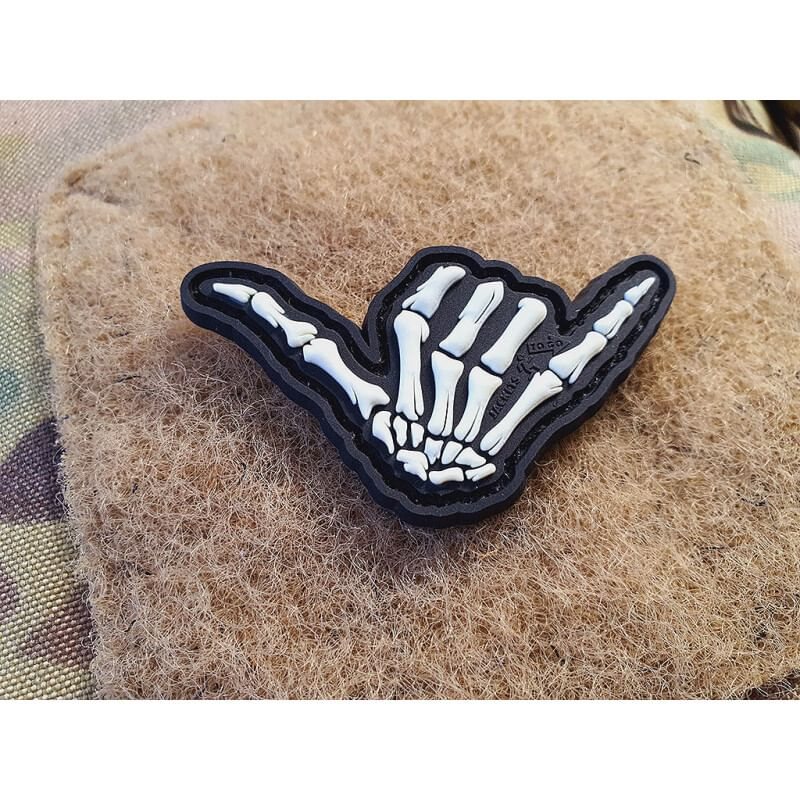 Nášivka SHAKA velcro GLOW IN THE DARK
