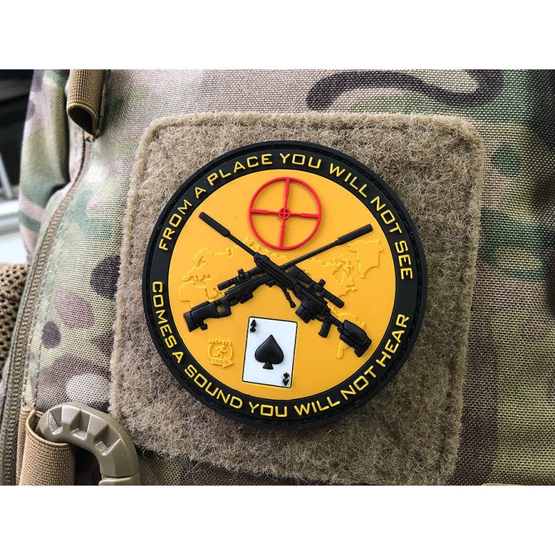Levně JACKETS TO GO nášivka SNIPER DEATH SPADE plast velcro BAREVNÁ
