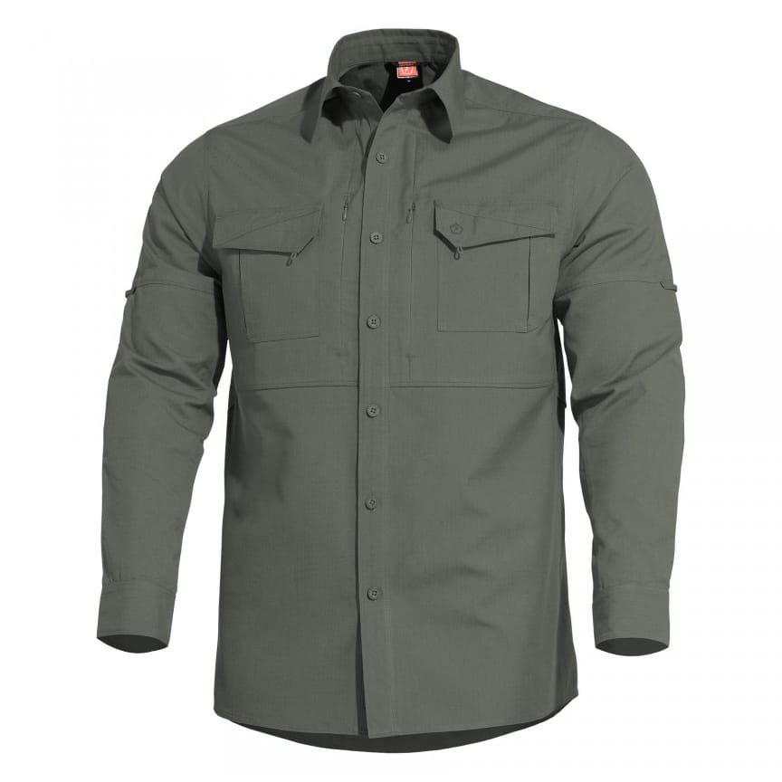 Levně Košile taktická PLATO CAMO GREEN