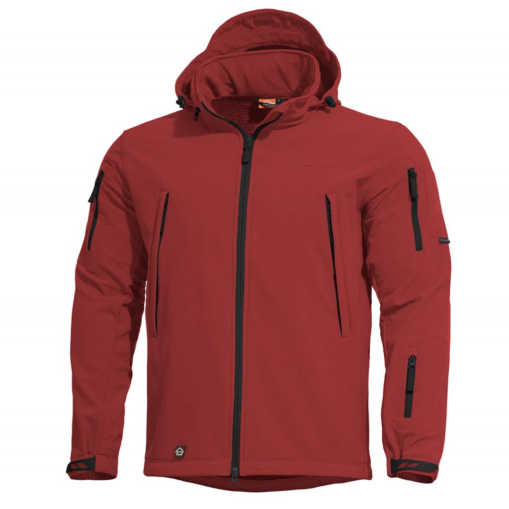 Levně Bunda ARTAXES softshell MAROON RED