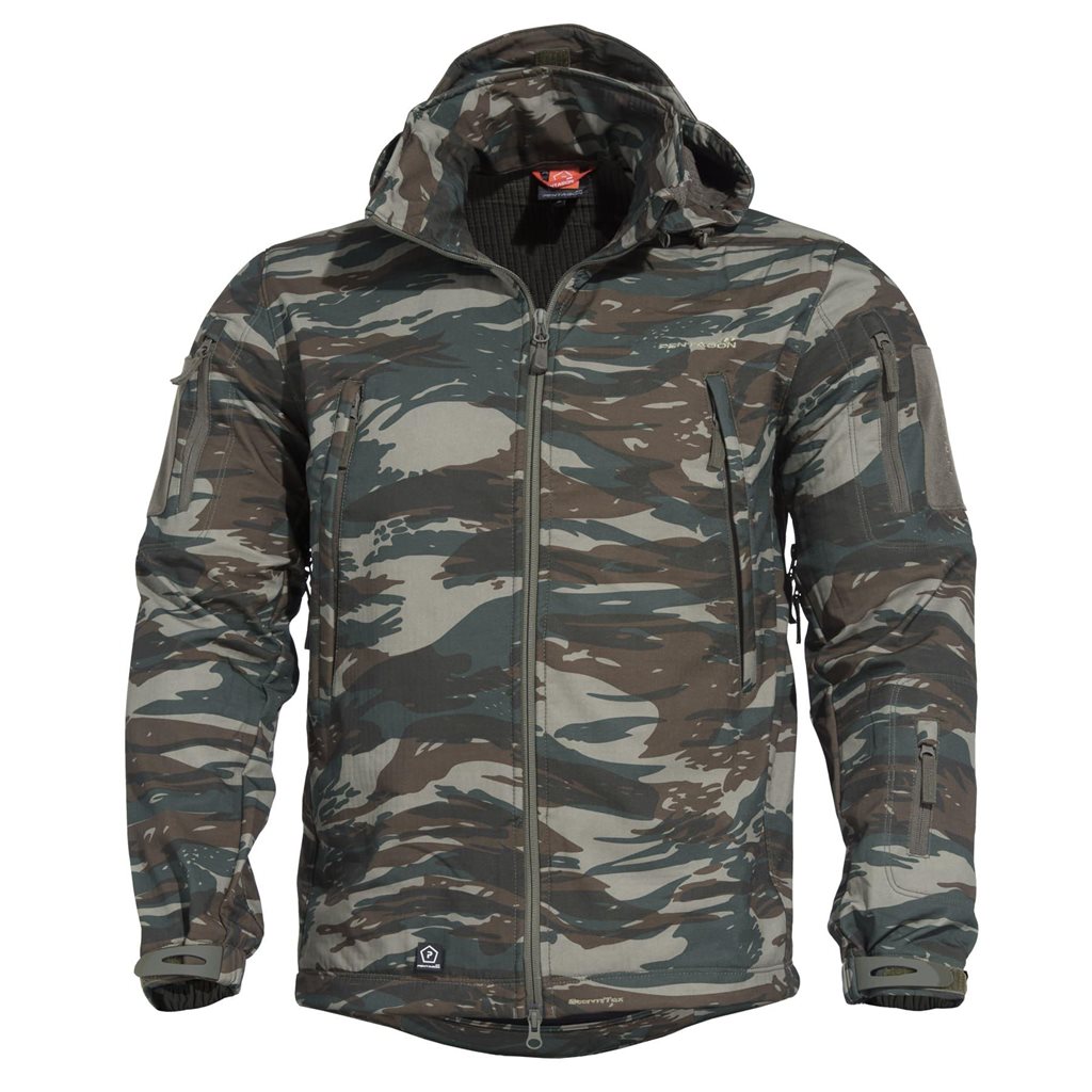 Levně Bunda ARTAXES softshell ŘECKÉ MASKOVÁNÍ