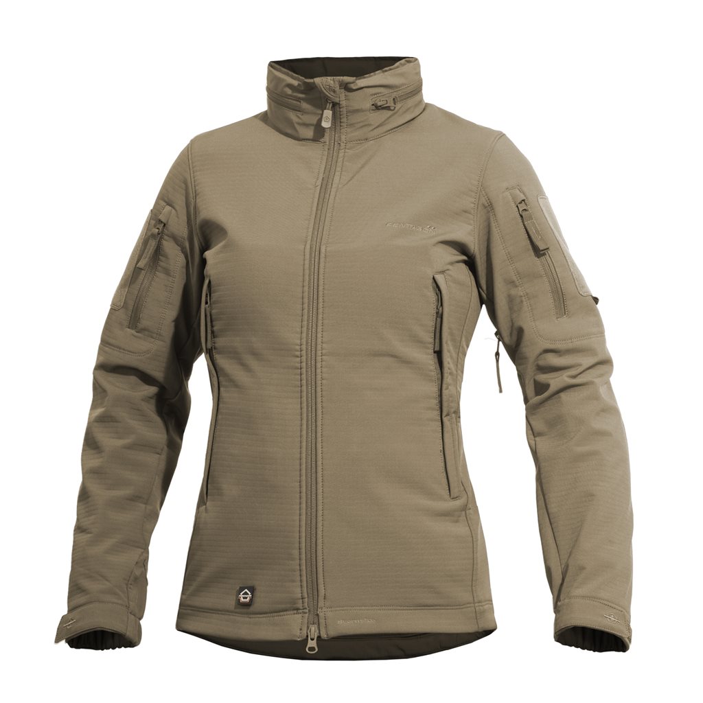 Levně Bunda dámská ARTAXES softshell COYOTE