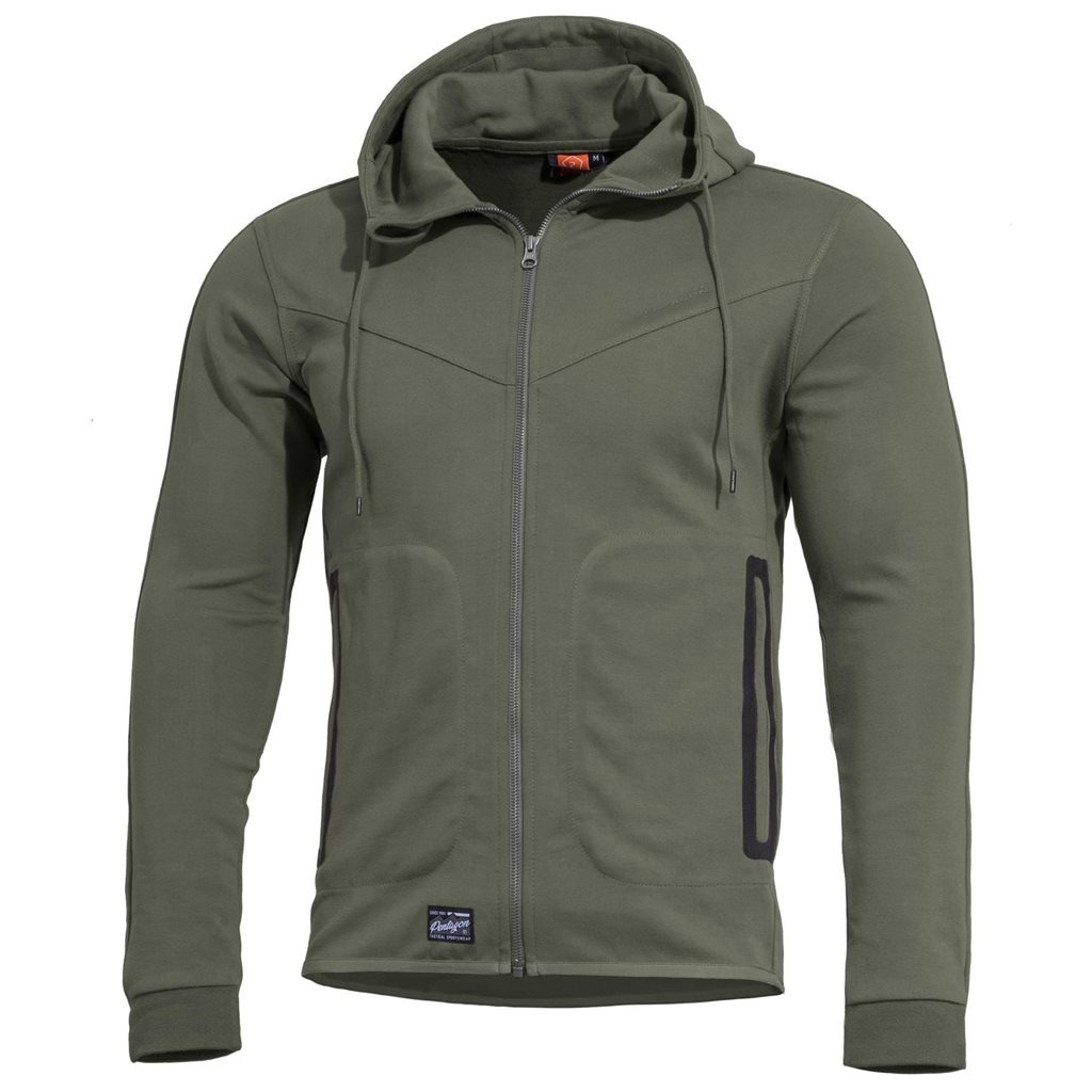 Mikina PENTATHLON 2.0 s kapucí ZELENÁ vel. 3XL