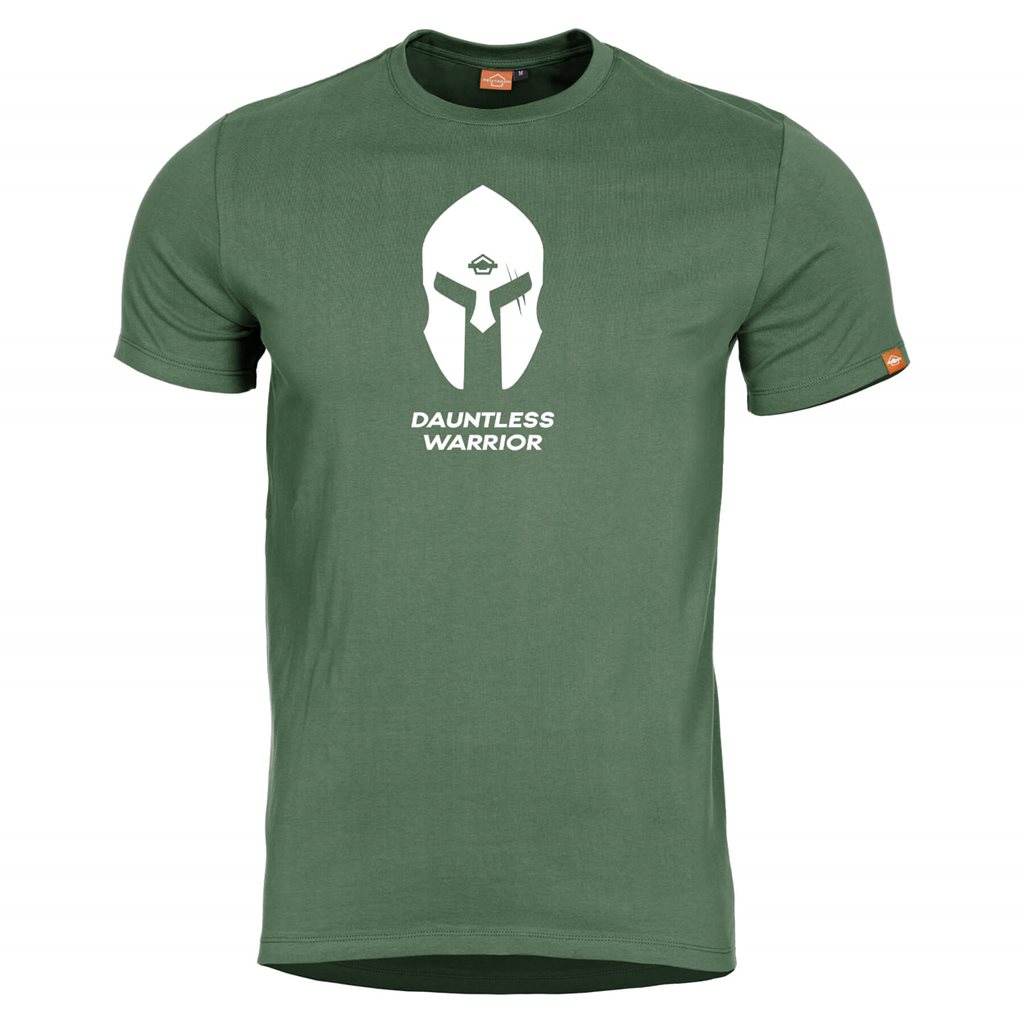 Levně Triko SPARTAN HELMET ZELENÉ