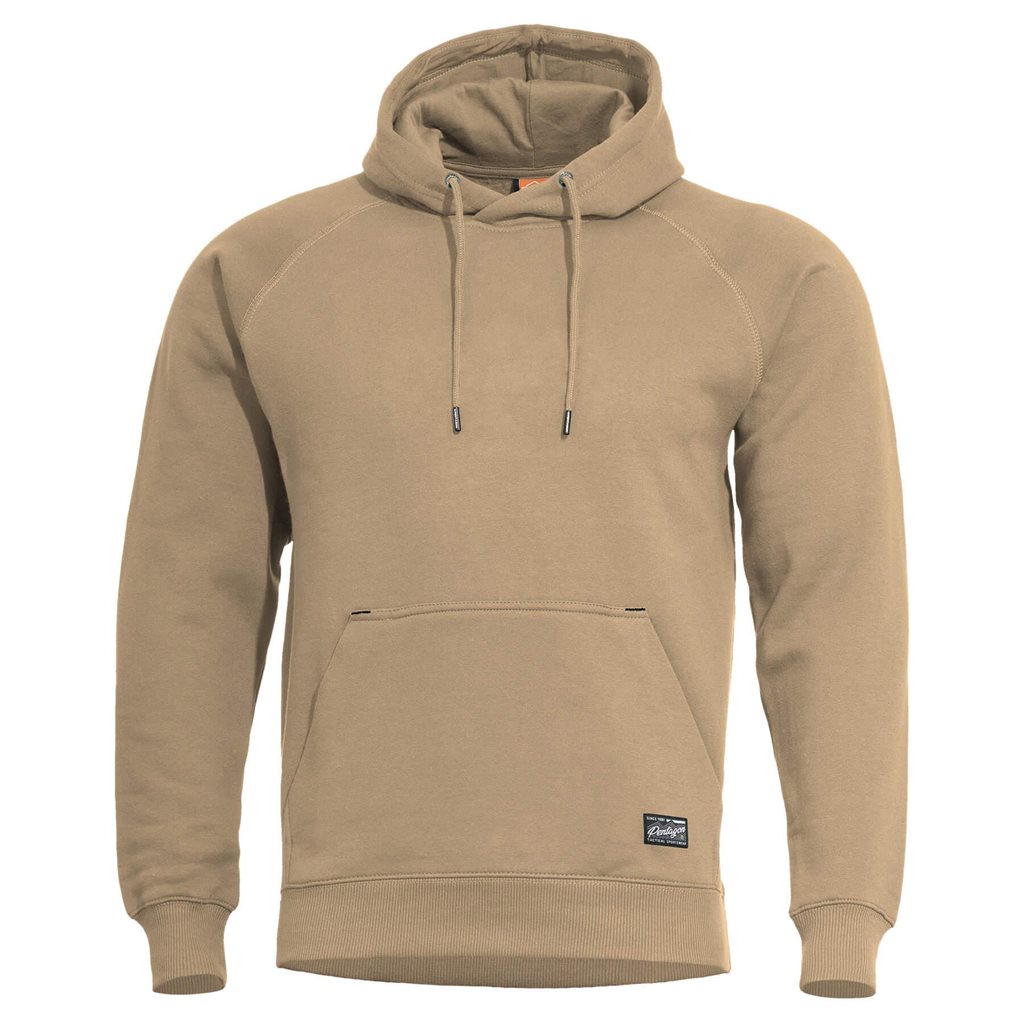 Mikina PHAETON s kapucí TAN BROWN vel. 3XL